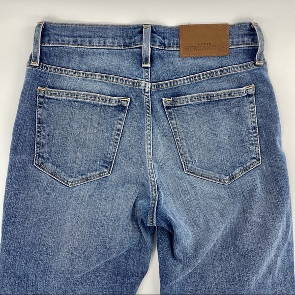 J.Crew Mercantile Slim Boyfriend Relaxed Ankle Raw Hem Cropped Denim Jeans 25 - Picture 10 of 13